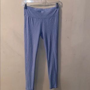 Aerie Chill leggings- light blue metallic
